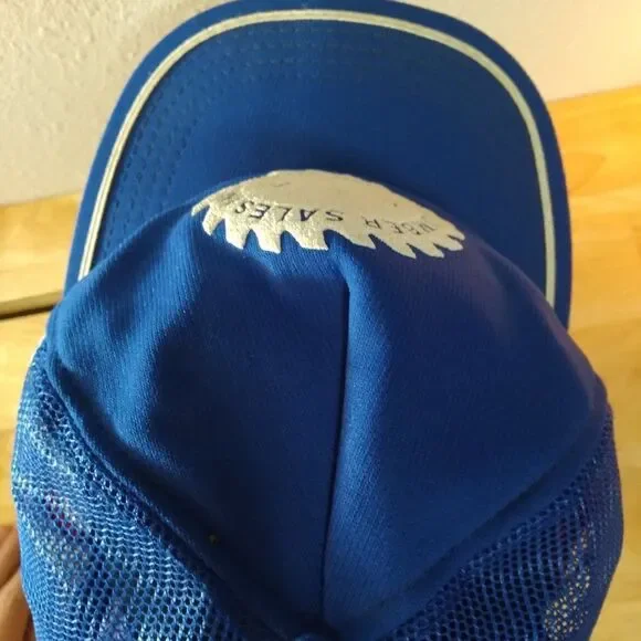 Deadstock Vintage A&R Lumber Sales 3 Stripe Trucker Hat - Picture 7 of 9